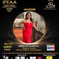 Actress Shruti Saxena Jury for Teen Mr Miss Mrs Universe 2022 And Honoured With IPEAA Awards In Pune