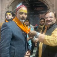 Bollywood Producer – director Alok Shrivastava seeks the blessings of Lord Krishna at  Vrindavan Mathura