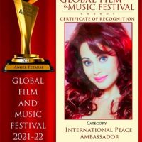 Angel Tetarbe Received INTERNATIONAL PEACE AMBASSADOR Award in USA – 2021-2022