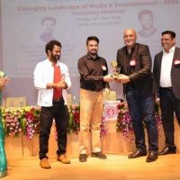 CINTAA Hon Gen Secretary Amit Behl felicitated by Honourable I & B Minister Anurag Thakur at Symbiosis Pune