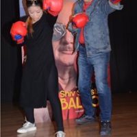 Mary Kom Inspires Anupam Kher  Spars With Him At Shiv Shastri Balboa Poster Launch